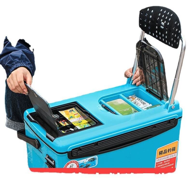 Compact 36L Multi-Functional Fishing Box with Adjustable Legs & Essential Accessories – Perfect for All Fishing Enthusiasts! - Betatton - 