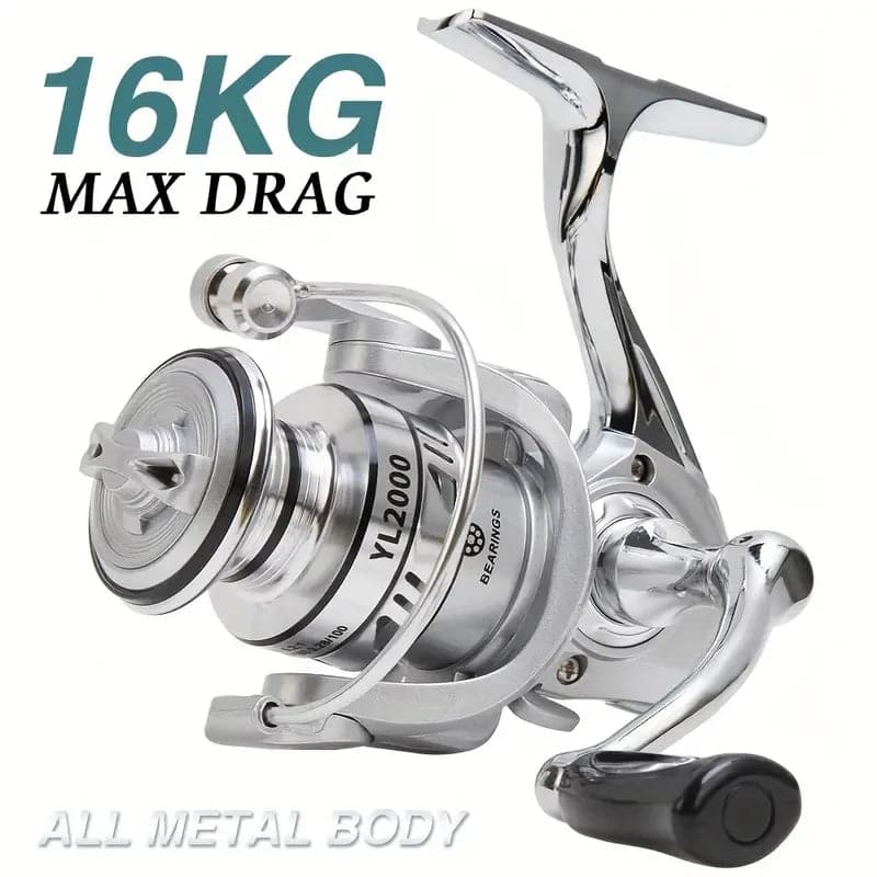 BILLINGS YL Series Spinning Reel: 35LB Drag, 5.2:1 Ratio, CNC Spool for All Waters - Betatton - 