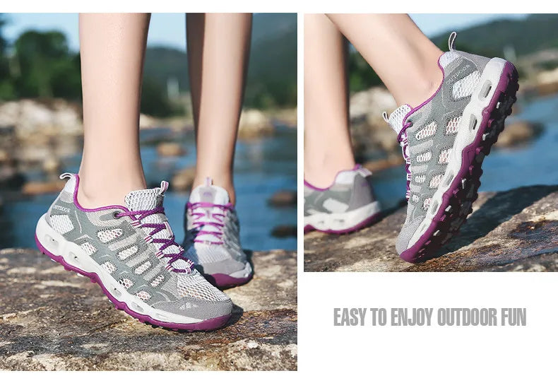 Breathable Hollow Sole Trekking Shoes - Betatton - hiking shoes