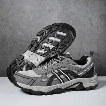 Men's Leather Trekking Sneakers - Betatton - hiking shoes
