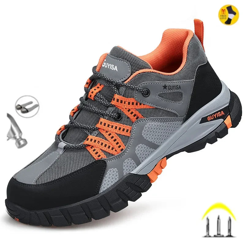 Men's Steel Toe Construction Boots, Indestructible - Betatton - safety shoes