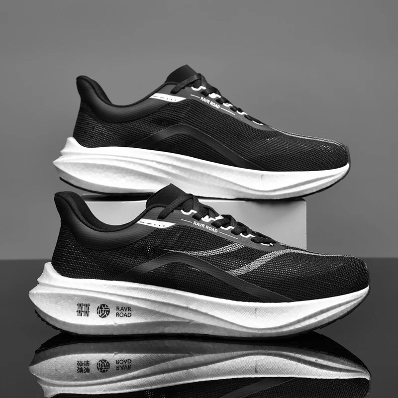 Men's Full Palm Carbon Plate Running Shoes, Non-Slip Shock-Absorbing Sneakers - Betatton - running shoes