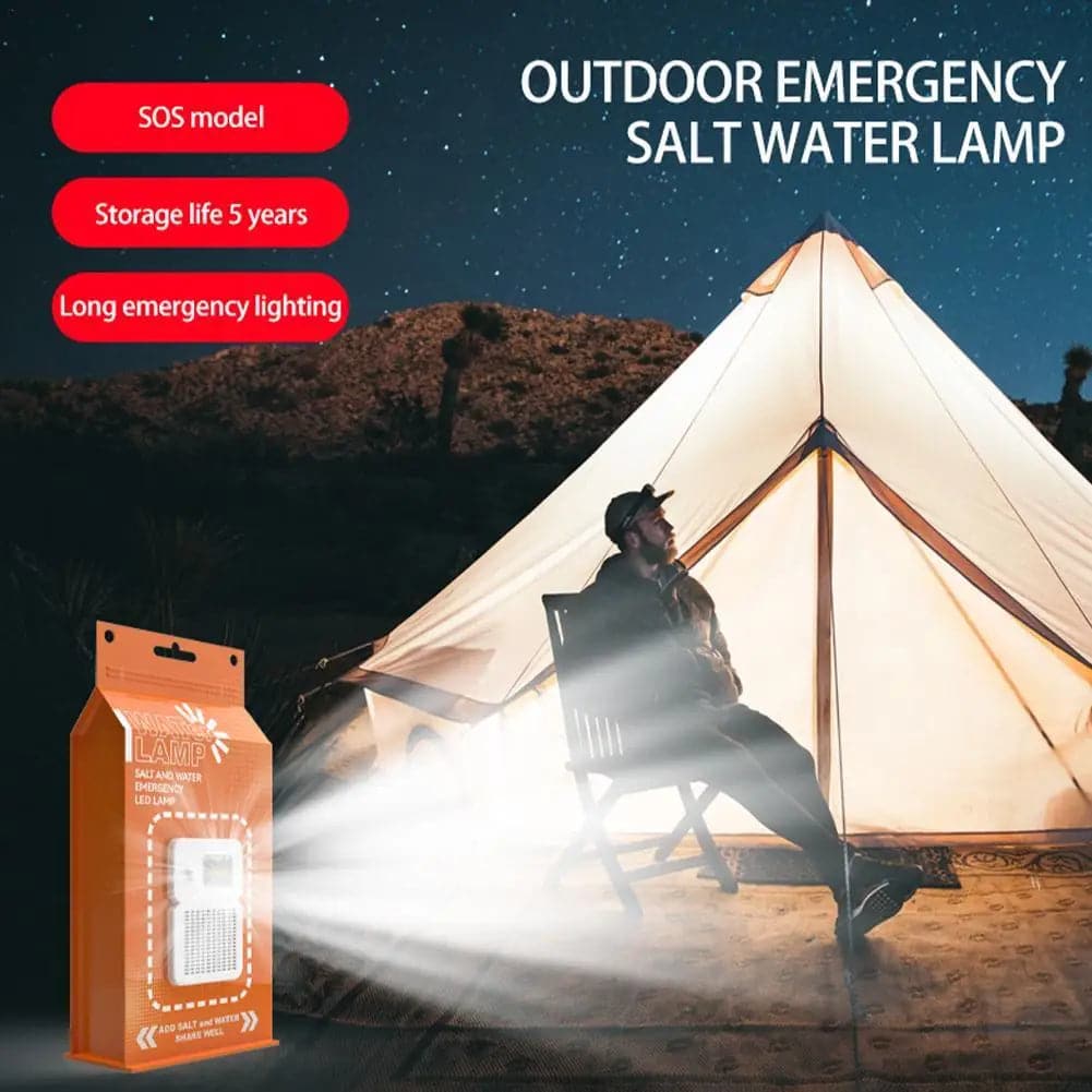 Salt Water LED Lamp: Eco-Friendly Light for Outdoor Emergencies & Adventures - Betatton - 