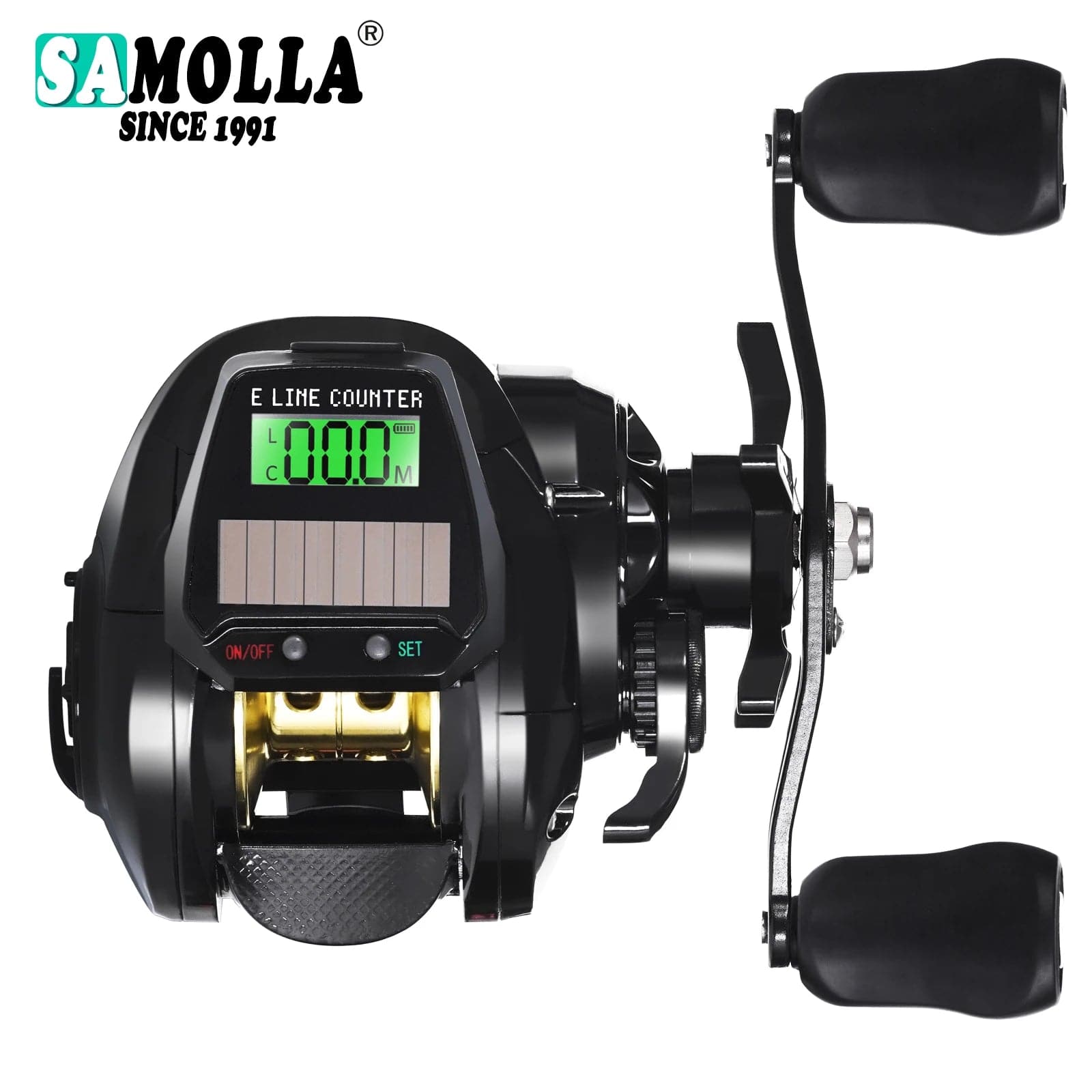 High-Performance Electronic Baitcasting Reel with Solar & USB Charging, Waterproof Design - Betatton - 