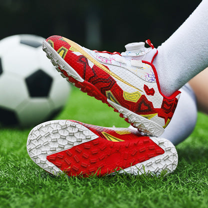 Kids' Soccer Shoes, Rotating Button, Magic Tape, TF Studs - Betatton - football shoes