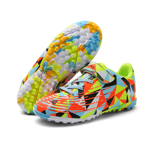 Colorful Kids' Soccer Cleats, Training - Betatton - football shoes