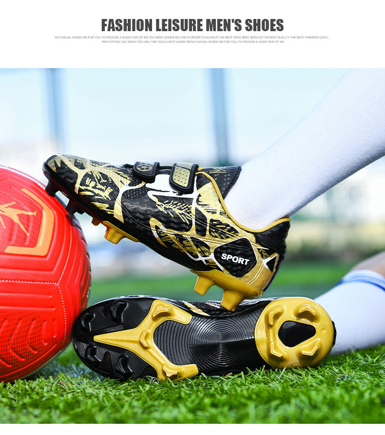 Kids' Soccer Shoes, TF and FG Studs, Magic Tape - Betatton - football shoes