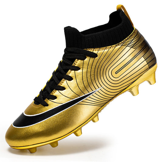 Gold High-Top Adult and Kids' Soccer Cleats - Betatton - football shoes