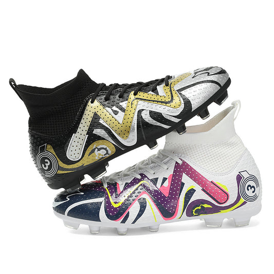 Graffiti High-Top Adult and Kids' Soccer Cleats, Non-Slip - Betatton - football shoes