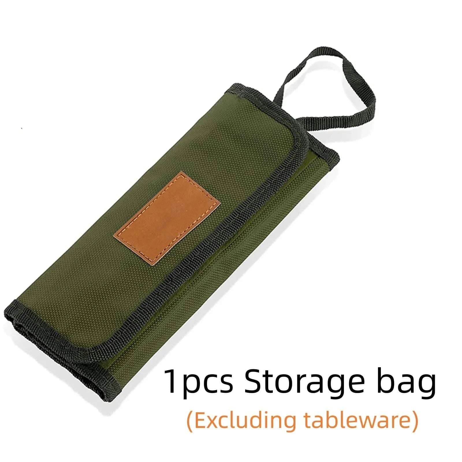 Durable Polyester Cutlery Storage Bag - Portable, Water-Resistant, Ideal for Camping Gear - Betatton - 