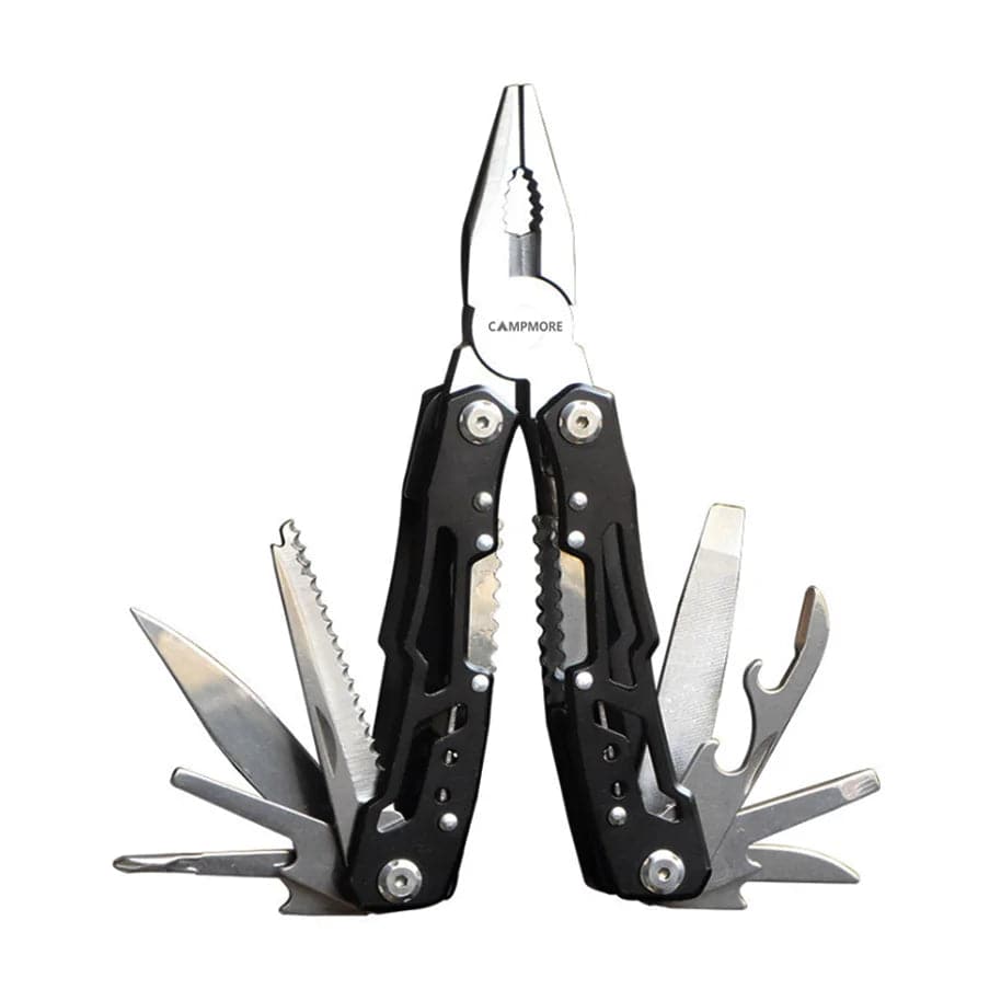 Compact 14-in-1 Camping Multitool - Stainless Steel Emergency Survival Gear with Pliers, Knife & More - Betatton - 