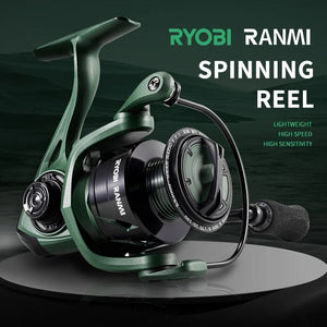 RYOBI RANMI CG Ultralight 5.2:1, 7+1BB Dual-Use Spinning Reel, 22lbs Drag - Betatton - 