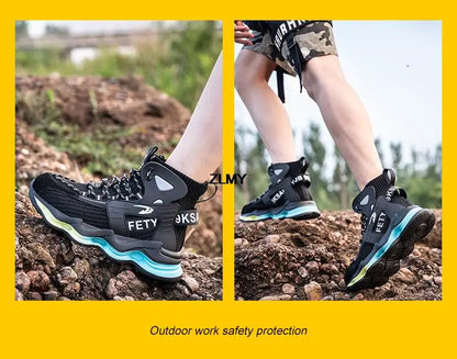 Men's Lightweight Steel Toe Safety Shoes, Puncture-Proof - Betatton - safety shoes