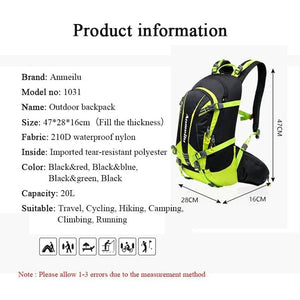 Anmeilu 18L Waterproof Outdoor Backpack for Sports and Travel, Suitable for Cycling, Camping, Hiking, and Trekking - Betatton - 