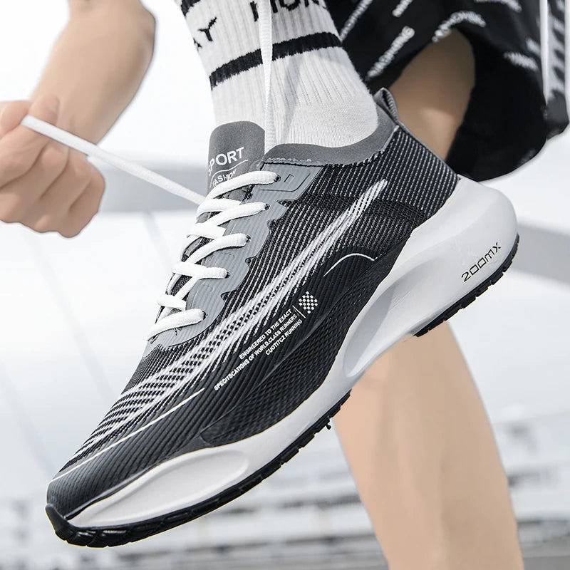 Men's Marathon Running Shoes with Mesh Upper, Breathable Casual Sports Sneakers - Betatton - running shoes