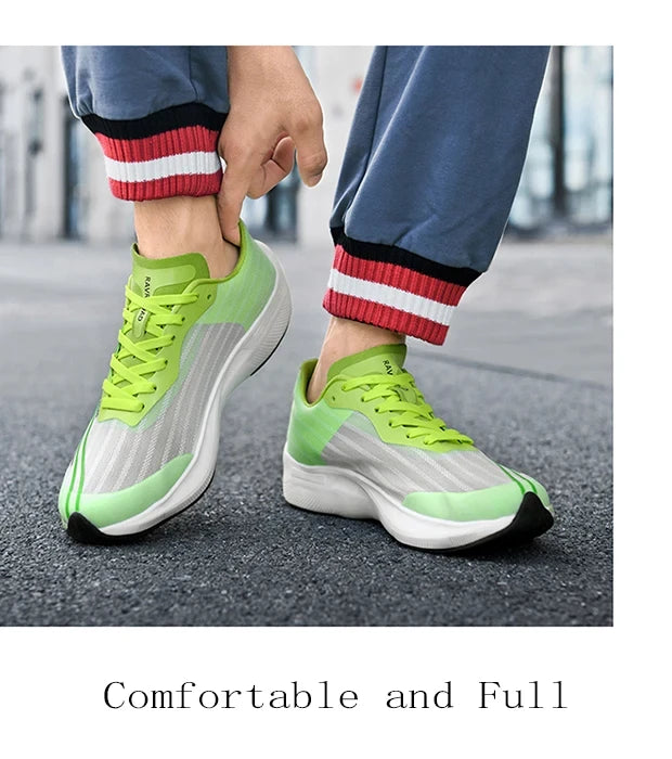 Men's Full Palm Carbon Plate Running Shoes, Non-Slip Shock-Absorbing Sneakers - Betatton - running shoes