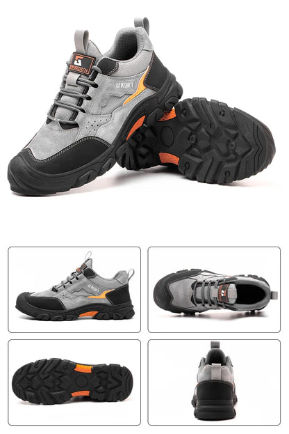 Fashion Men's Steel Toe Safety Shoes, Indestructible - Betatton - safety shoes