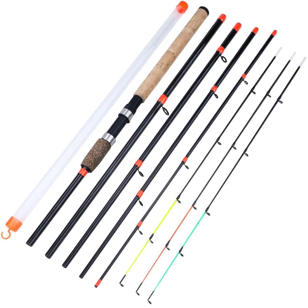 Deluxe Carbon Fiber Fishing Rod with Cork Handle | 3.0m, Multi-Power Feeder Pole for All Waters - Betatton - 