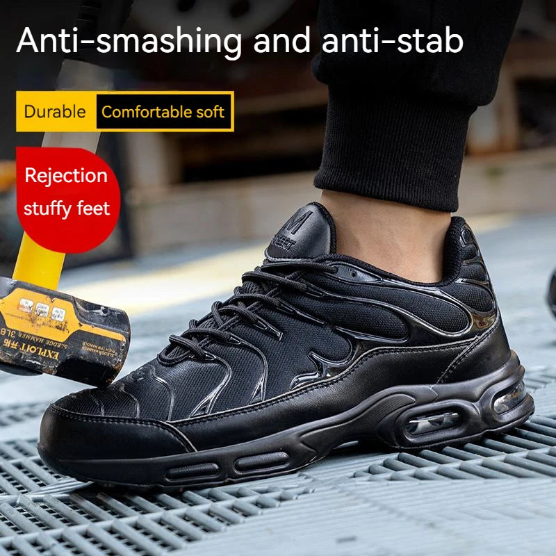 Men's Steel Toe Safety Shoes, Lightweight, Indestructible - Betatton - safety shoes