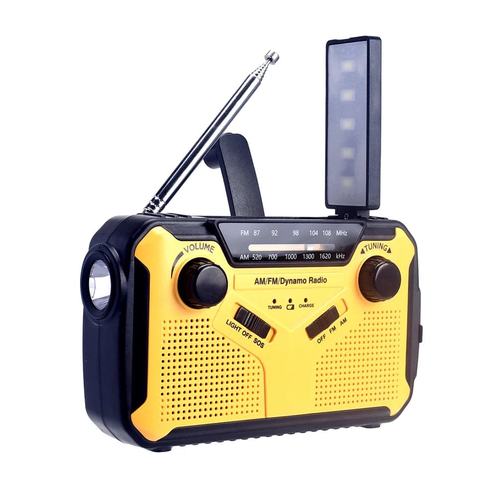 Woopker E09 Multi-Function Emergency Radio – Solar & Crank Power, SOS, USB Charger - Betatton - 