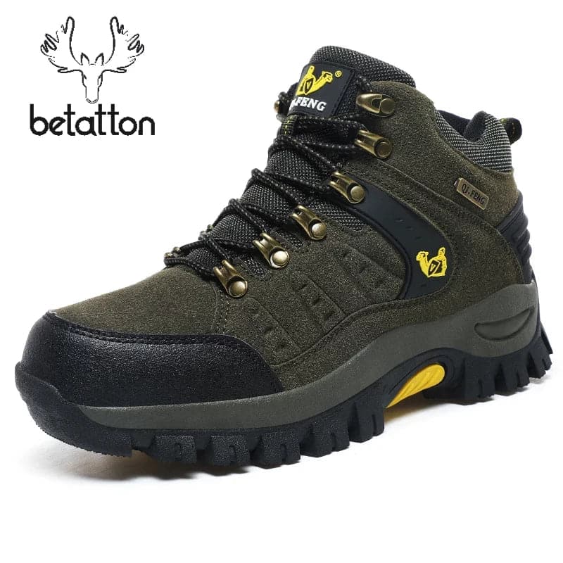 Plus Size Couples Outdoor Mountain Desert Climbing shoes Men Women Ankle Hiking Boots Fashion Classic Trekking Footwear - Betatton - 