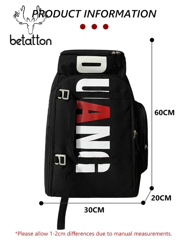 Sport Gym Bag for Men - Fitness and Travel Backpack with Laptop Compartment, Waterproof and Ideal for School and Training - Betatton - 