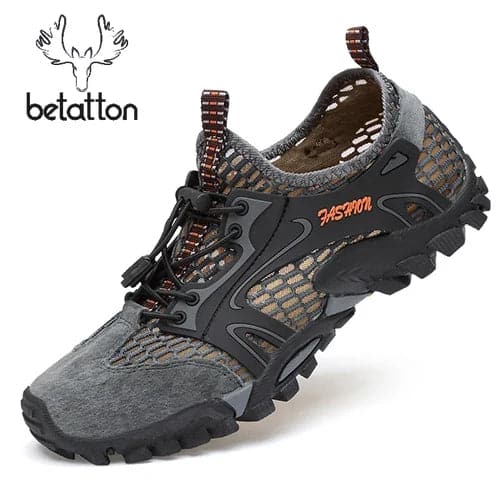 Casual Shoes for Men Sneakers Breathable Hiking Shoes Mesh Sport Shoes Outdoor Climbing Quickdry Water Shoes for Men Plus Size - Betatton - 