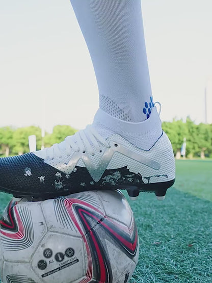 Botas de fútbol para adultos de caña alta de camuflaje, entrenamiento